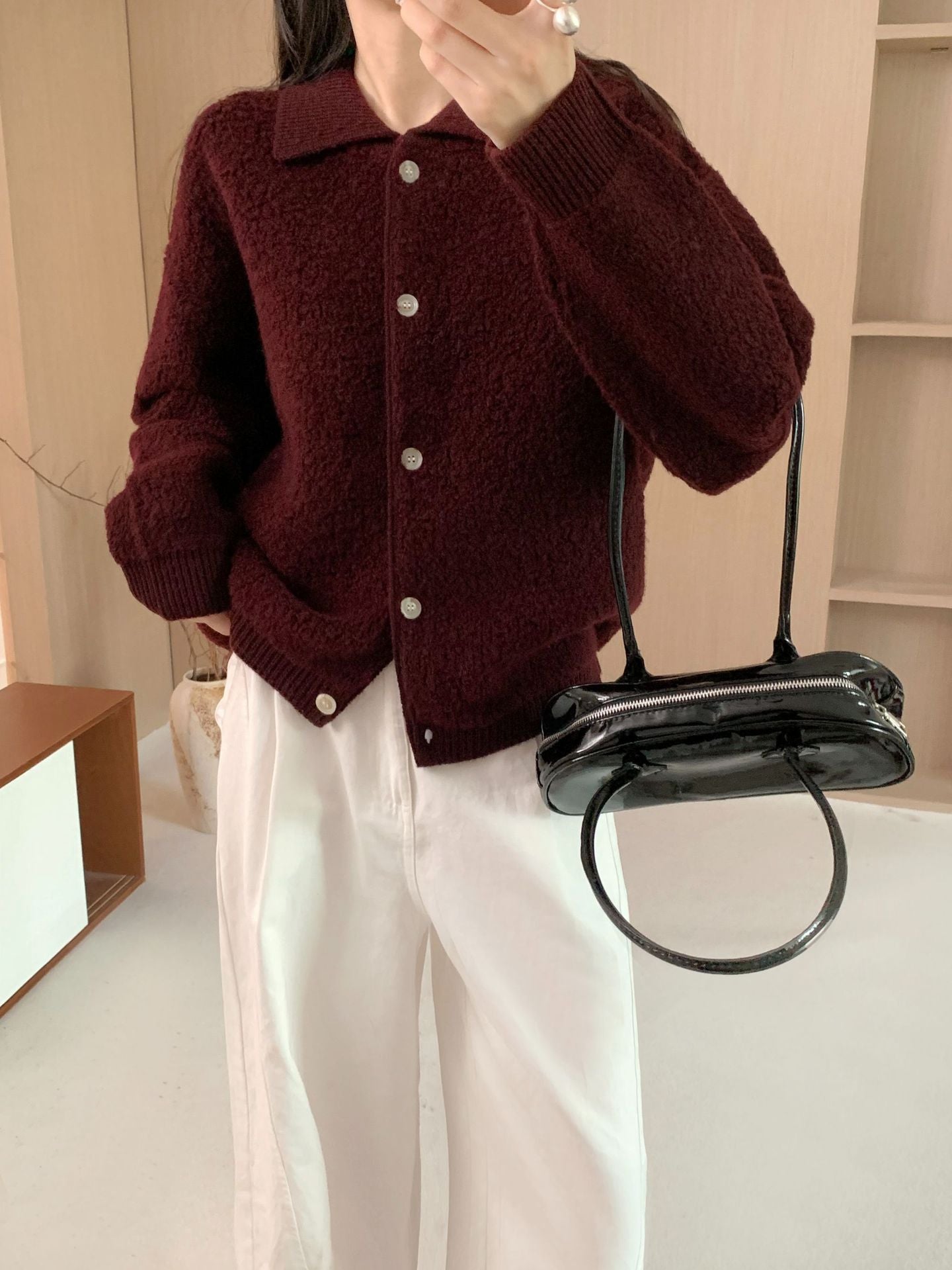 Women's Elegant Warm Thick Lamb Fur Coat